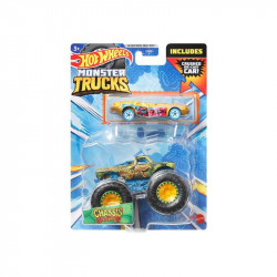 Hot Wheels monster truck autó Hot Wheels kisautóval