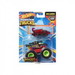 Hot Wheels monster truck autó Hot Wheels kisautóval