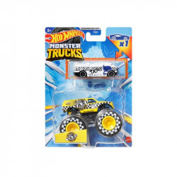Hot Wheels monster truck autó Hot Wheels kisautóval