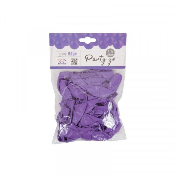 Lufi 25cm lila 50db/csomag