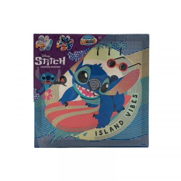 Gyémántfestés vászonra - Stitch