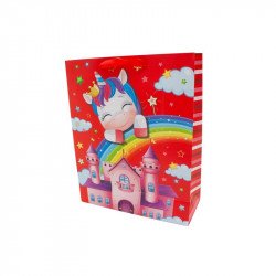 Papírtasak unikornis 40x56 Díszcsomagoló, dísztasak Nincs