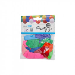 Színes lufi 20 db 25 cm Lufi Nincs