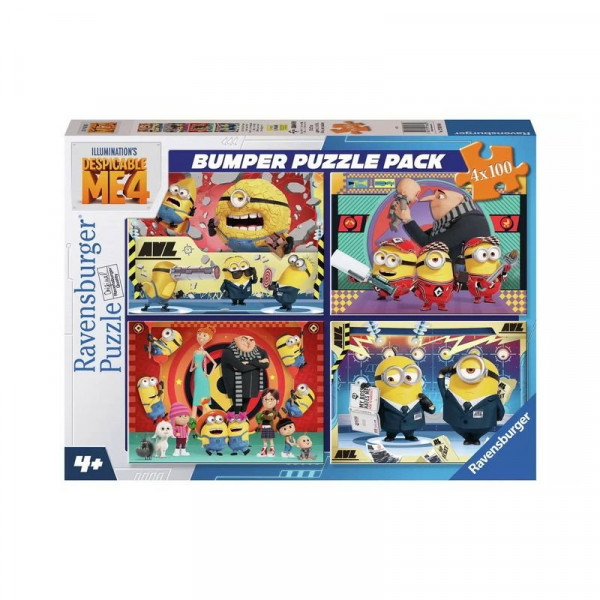Puzzle 4*100 db - Minyonok 4