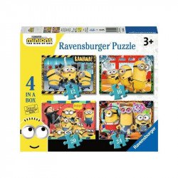 Puzzle 4in1 - Minyonok 2 100-499 darabos puzzle Ravensburger