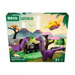 BRIO - Dínó felfedező készlet Fa épület, kiegészítő BRIO