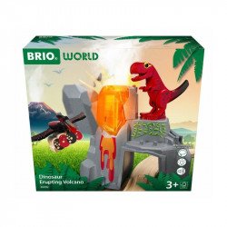 BRIO - Kitörő vulkán és Dínó Fa épület, kiegészítő BRIO