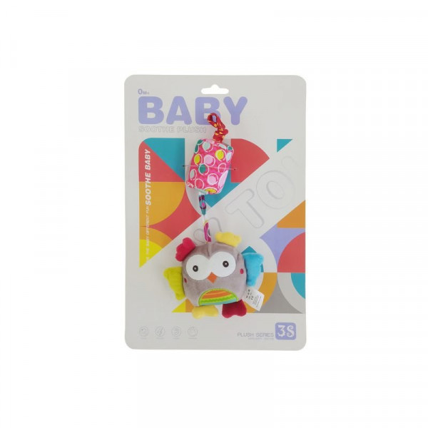 Plüss bagoly csörgővel