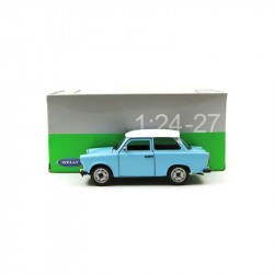 Fémautó Trabant 1:24/601 világoskék szabad kerék