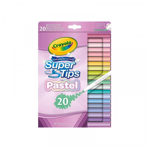 Crayola Supertips mosh. filc pasztell 20db