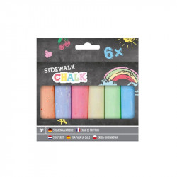 Aszfaltkréta 6 db Festés, színezés, rajzolás Grafix