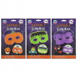 Halloween világító álarc, 3 féle Jelmez kiegészítők Grafix