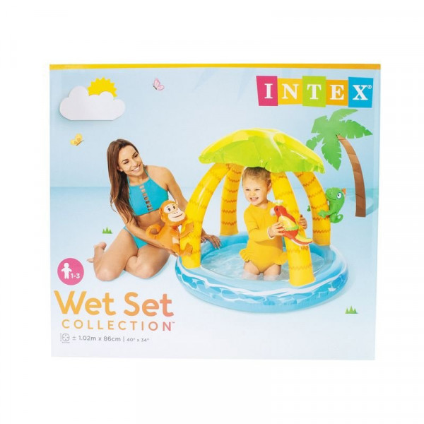 Bébi medence pálmafa árnyékolóval 102x10cm