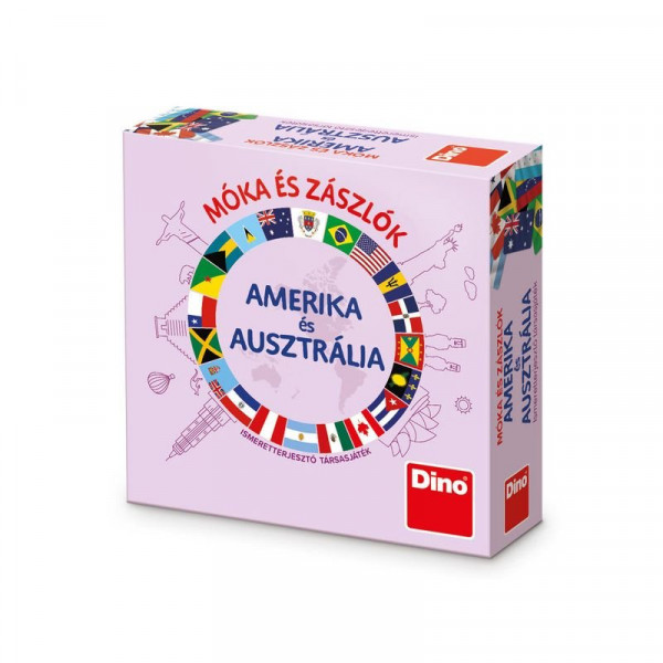 Társasjáték - Móka és zászlók - Amerika és Ausztrália