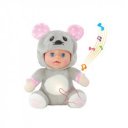 Zenélő, világító altató egér baba, 25 cm