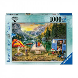 Puzzle 1000 db - Nyugodt kempingezés 1000-2999 darabos puzzle Ravensburger