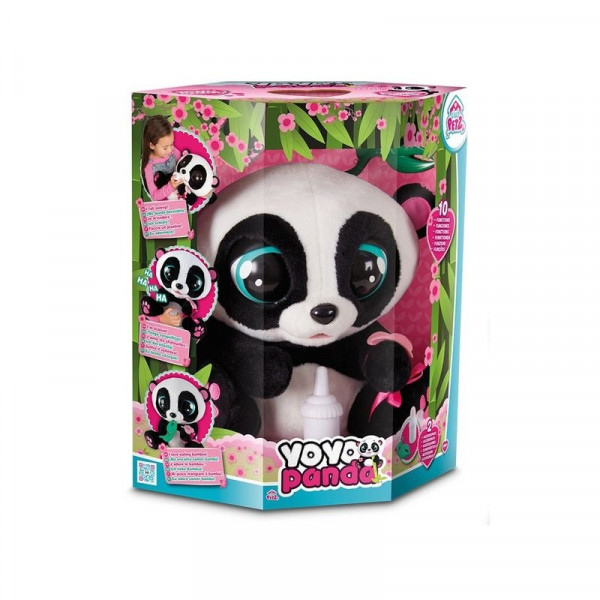 Yoyo panda interaktív plüssfigura - 40 cm