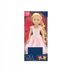 Baba, Lola, 36cm, puha testű, fésülhető Baba, babakocsi Dolls World