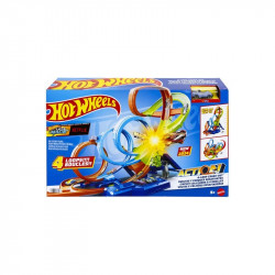 Hot wheels dupla-dupla hurok pálya Autópálya, parkolóház Hot Wheels
