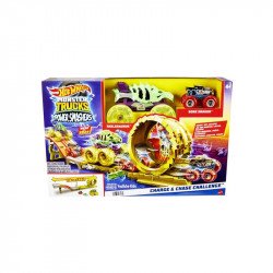 Hot wheels Monster Trucks power smasher hajsza pályaszett Autópálya, parkolóház Hot Wheels