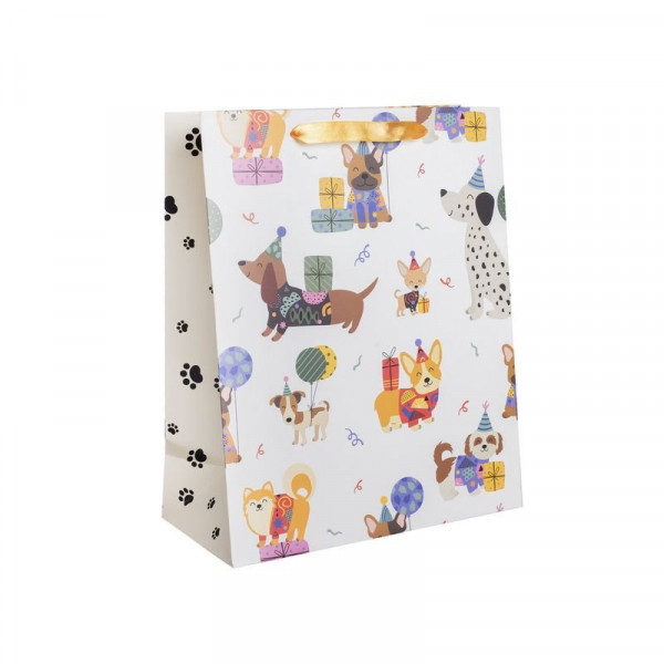 Papírtasak kutyák partin 26*32 cm