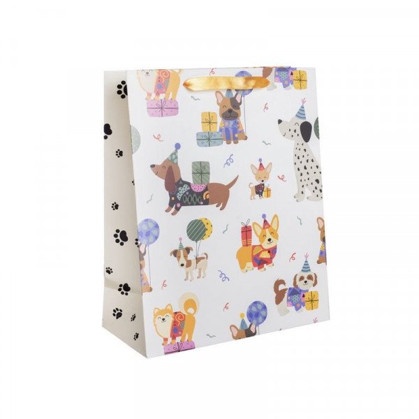Papírtasak kutyák partin 26*32 cm