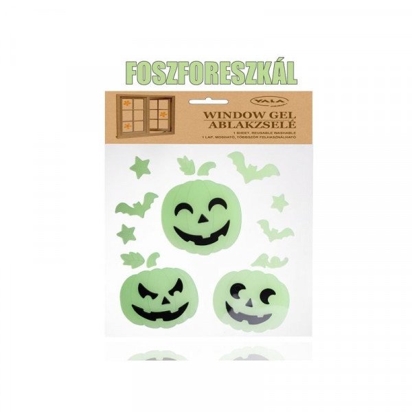 Ablakzselé Halloween tök