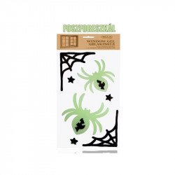 Ablakzselé Haloween pók+háló Ajándék Nincs