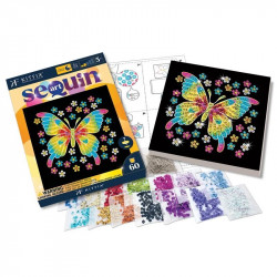 KitFix Sequin Art 60 - Pillangó Kreatív készlet Sequin Art