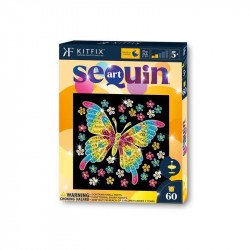 KitFix Sequin Art 60 - Pillangó Kreatív készlet Sequin Art