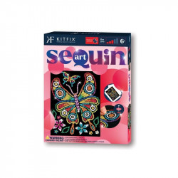 KitFix Sequin Art Red - Pillangó Kreatív készlet Sequin Art
