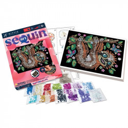 KitFix Sequin Art Red - Lajhár Kreatív készlet Sequin Art