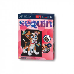 KitFix Sequin Art Red - Kutyus Kreatív készlet Sequin Art