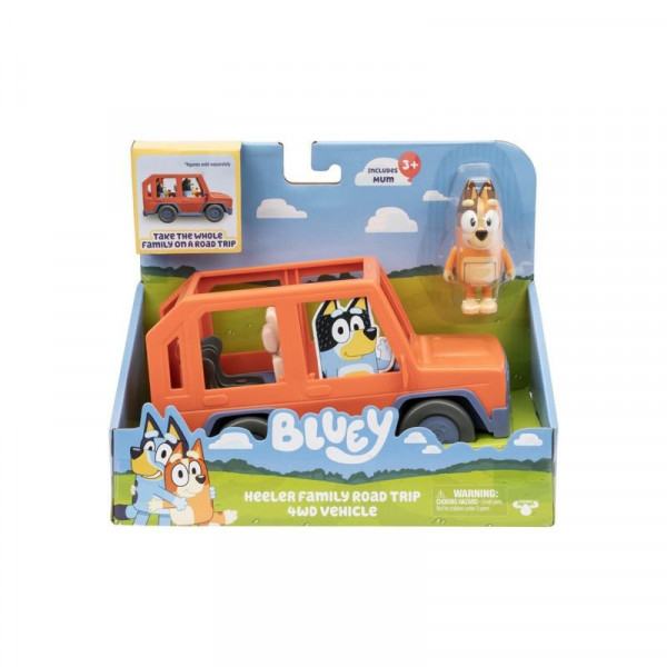 Bluey 4X4 Car With Chilli Figurával