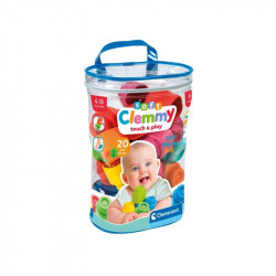 Clemmy 20 db puha építőkocka tárolózsákban Bébijáték, kellék Clemmy