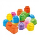 Clemmy 40 db puha építőkocka tárolózsákban