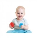 Clemmy 40 db puha építőkocka tárolózsákban