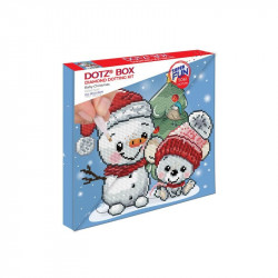 Diamond Dotz Dotz Box Karácsonyi hóember Kreatív készlet Diamond Dotz