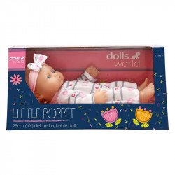 Baba, 25 cm fürdethető Csecsemő baba Dolls World