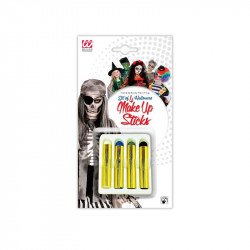 Halloween arcfestő stift 4db Jelmez kiegészítők Nincs