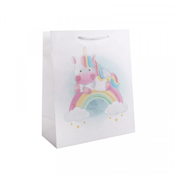 Papírtasak szivárvány póni 26*32 cm