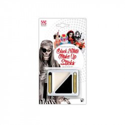 Arcfesték fekete-fehér készlet Jelmez kiegészítők Nincs