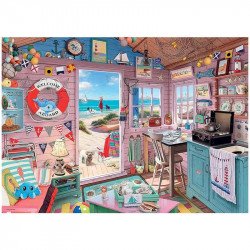 Puzzle 1000 db - Tengerparti házikó 1000-2999 darabos puzzle Ravensburger