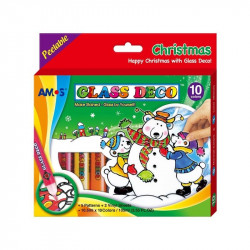 Üvegmatrica karácsonyi dekor készlet Üveg- és textilfesték Nincs