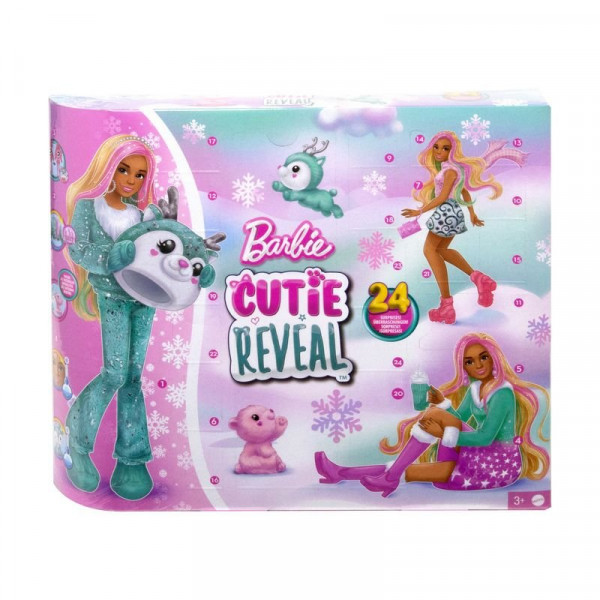 Adventi naptár Barbie Cuti Reveal baba kiegészítőkkel