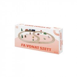 Fa vonat szett Fa jármű, vonat
