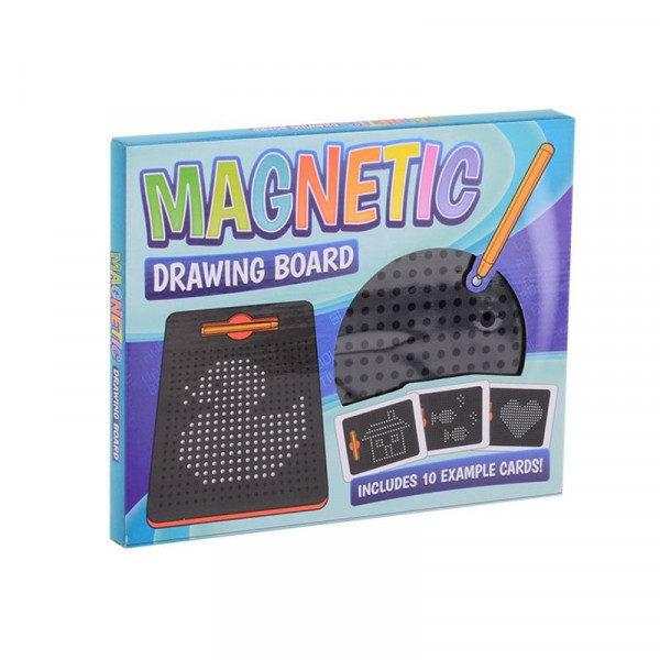 Mágneses golyós rajztábla 10 feladvány kártyával