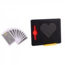 Mágneses golyós rajztábla 10 feladvány kártyával