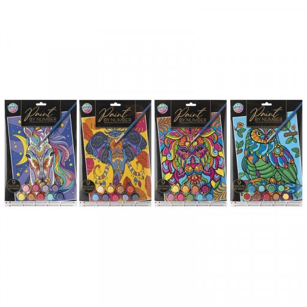 Fess számok szerint A4, 4 féle