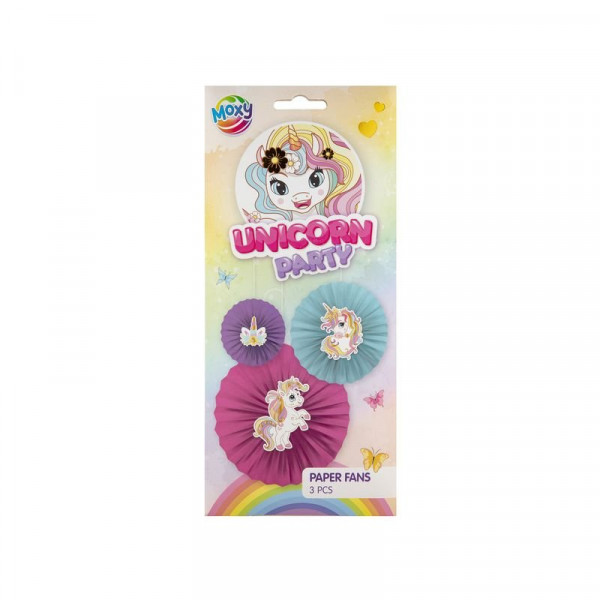 Unikornis parti dekoráció, 3 db